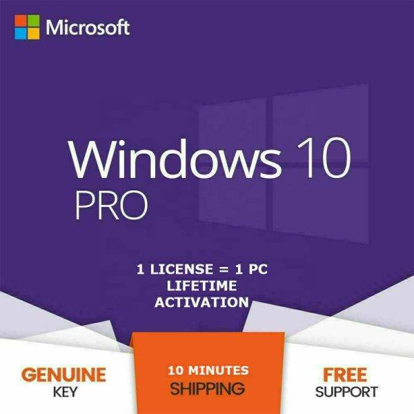 Windows 10 Pro Retail License 32/64-Bit Key